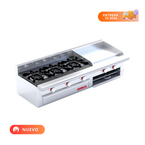 Coriat Estufa con 3 Quemadores Plancha y Gratinador EC-3-GRILL DE MESA PETIT Nuevo