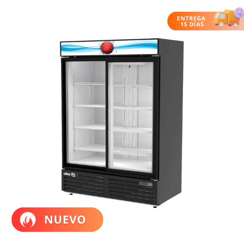 Asber Refrigerador 2 Puertas de Cristal ARMD-47-SD HC Nuevo