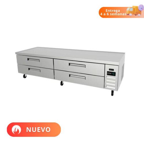 Asber Base de Chef Refrigerada Para 10 Insertos ACBR-84 HC Nuevo