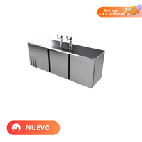 Asber Dispensador Refrigerado Cerveza 4 Barriles Acero Inoxidable 3 Puertas ADDC-94 -S HC Nuevo