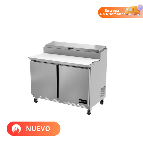 Asber Mesa Refrigerada de Preparación para Pizza 2 Puertas APTP-48 HC Nuevo