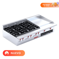 Coriat Estufa Múltiple con Parrilla de 6 Quemadores Plancha 2 Quemadores y Gratinador EC-6-GRILL DE MESA MASTER Nuevo