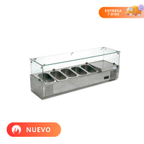 MIGSA Vitrina Refrigerada Para Ensaladas Y Pizzas Sobre Mesa RT-1200L Nuevo