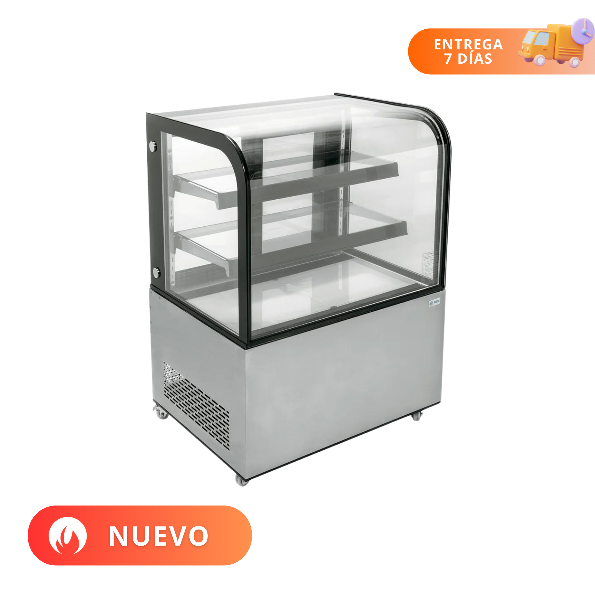 MIGSA | Vitrina Refrigerada De Piso | Cristal Curvo | ARC-370Y | Nuevo