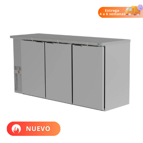 Asber Refrigerador de Contrabarra 3 Puertas ABBC-24-72-S HC Nuevo