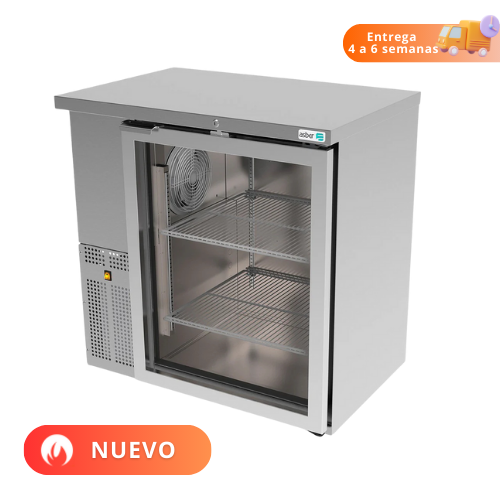 Asber Refrigerador Contrabarra 1 Puerta para 250 Latas ABBC-24-36-SG HC Nuevo