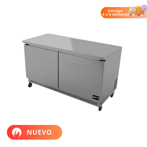 Asber Mesa Refrigerada Bajo Mostrador 2 Puertas Solidas 15 Pies Acero AUTR-60 HC Nuevo