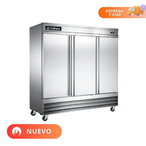 Icehaus Congelador 3 Puertas de Acero CV-3PS-SS-01 Nuevo