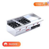 Coriat Estufa con 2 Quemadores Plancha Gratinador MINICHEF DE MESA PETIT 