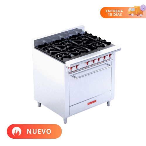 Coriat Estufa con 6 Quemadores y 1 Horno EC-6-HG DE PISO MASTER