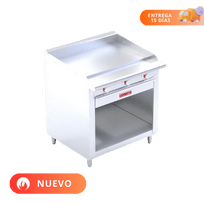 Coriat Plancha 3 Quemadores y Gabinete Abierto EC-GA-Grill de Piso HD