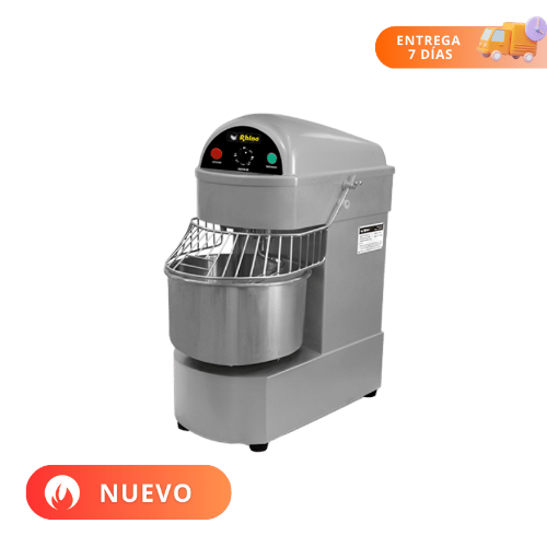 Rhino Amasadora 20 lt Acero Inoxidable Rotación Espiral AMASA-20