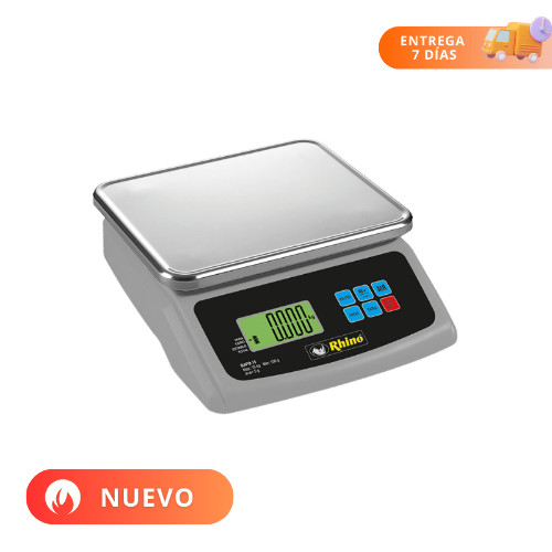 Rhino Báscula Electrónica Porcionadora 15 kg BAPO-15 