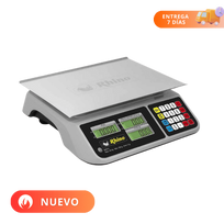 Rhino Báscula Mostrador Recargable Acero Inoxidable 40 kg BAR-9 