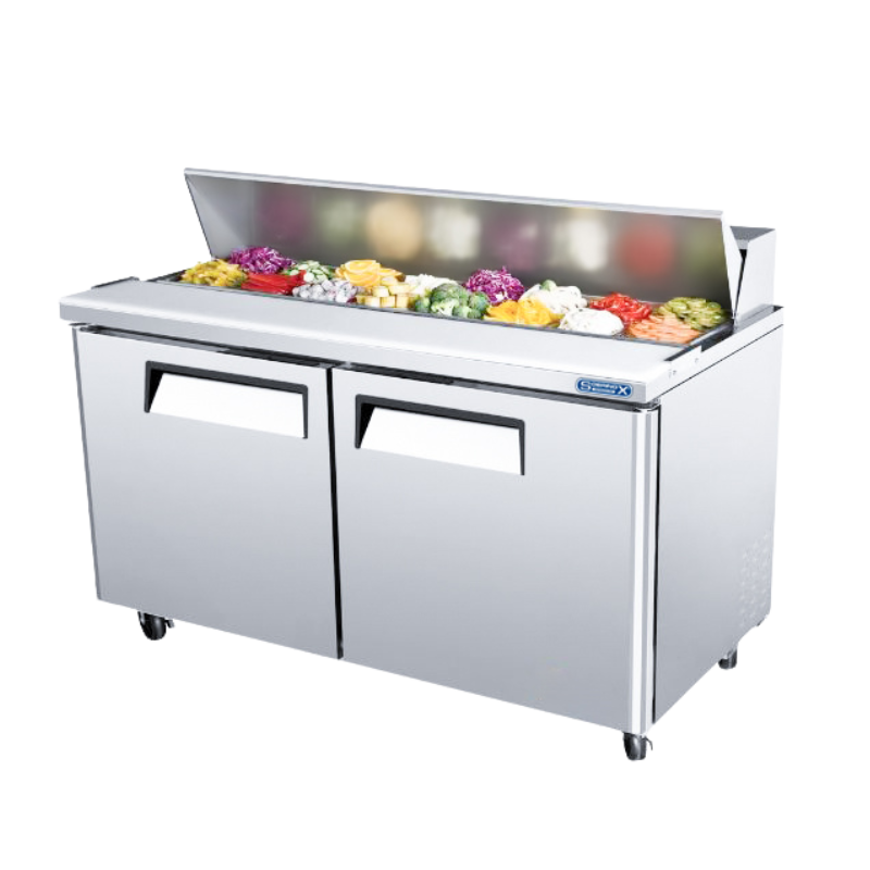 Sobrinox Mesa de Preparación Refrigerada de 2 Puertas MRSC-152-2P
