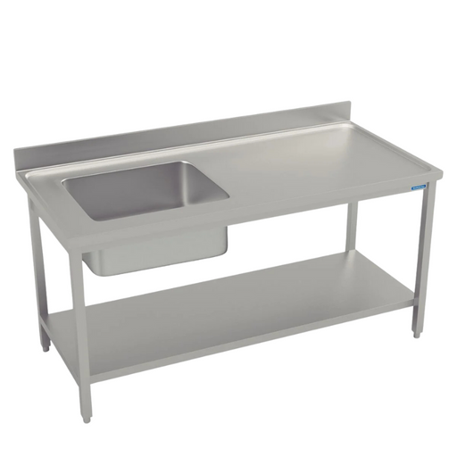 Tramontina Mesa de Acero Inoxidable con Lavabo a la Izquierda 68727715 Nuevo