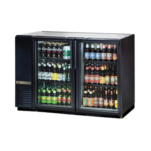 True Refrigerador Contra Barra 2 Puertas de Cristal TBB-24GAL-48G-S-HC-LD