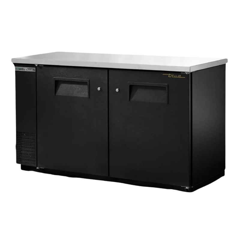 True Refrigerador Contrabarra de 2 Puertas Solidas TBB-24-60-HC Seminuevo