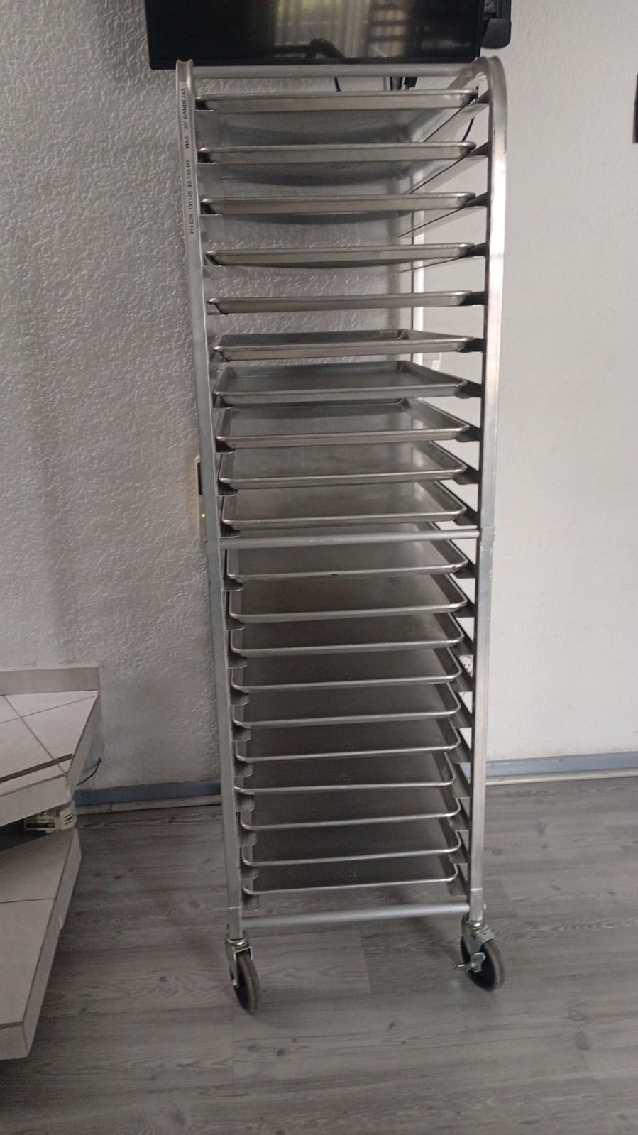 Migsa Carro Espiguero 20 Charolas 6063-T5 Seminuevo