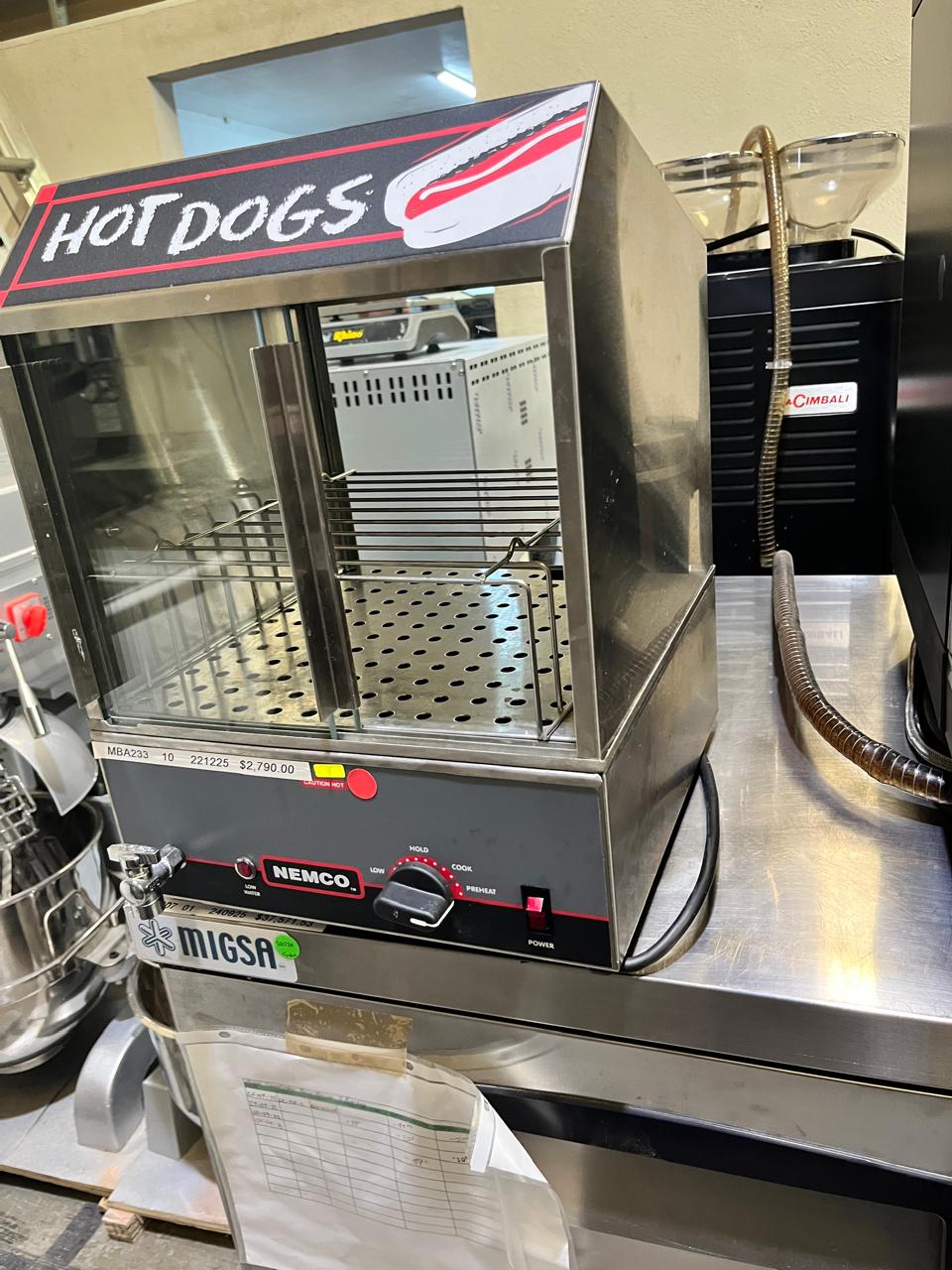 Nemco Vitrina Caliente Para Salchichas Hotdogs Seminuevo