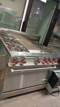 Drago Estufa 4 Quemadores, Horno y Plancha CG-41P Seminuevo