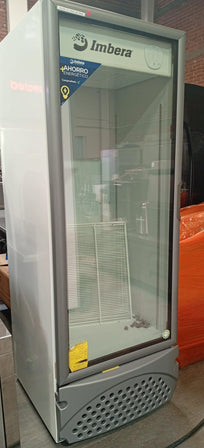 Imbera Refrigerador Vertical 1 Puerta Cristal Luz Led 25 pies VR25 D 115V Seminuevo