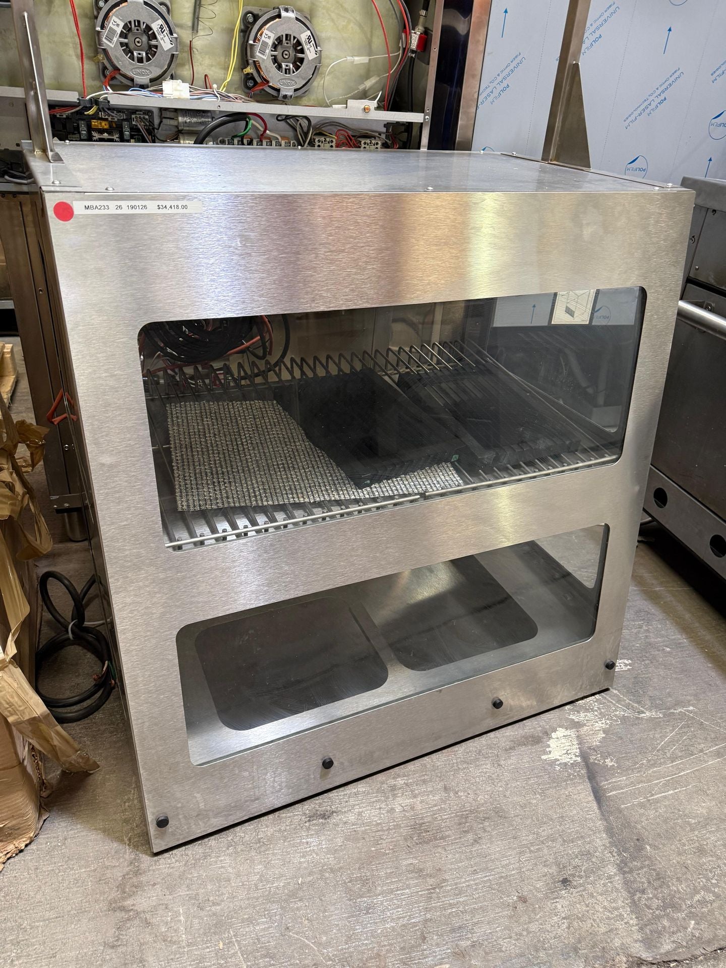 S/M Vitrina Cuadrada Caliente 220V Seminuevo