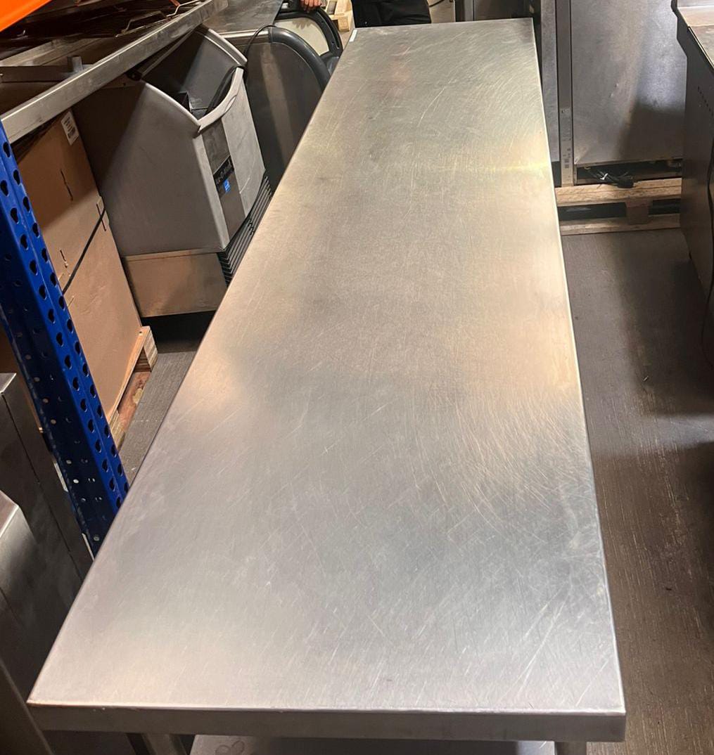 Mesa de Trabajo Acero Inoxidable 2.30 x .60 x .90 Seminuevo