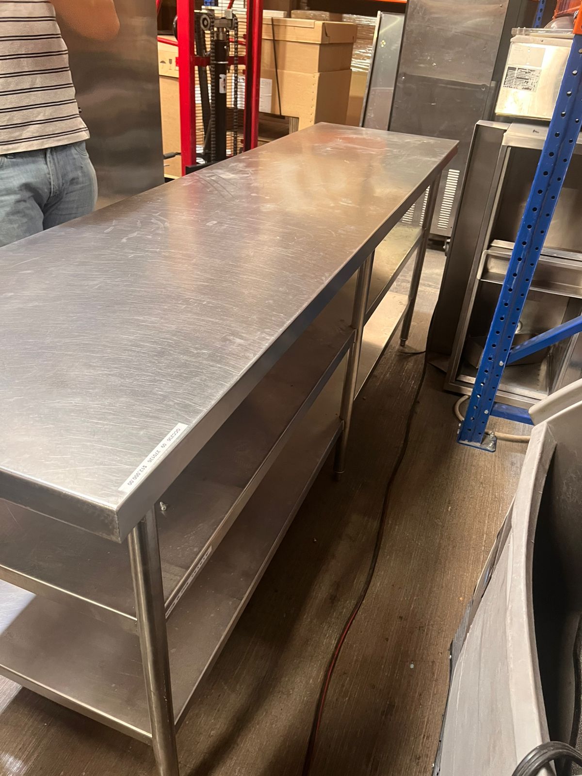 Mesa de Trabajo Acero Inoxidable 2.30 x .60 x .90 Seminuevo