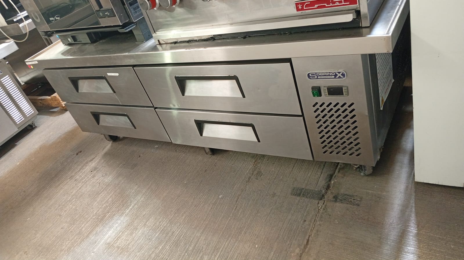 Sobrinox Base Chef Refrigerada 4 Cajones 127V  BRS-184-4C Seminuevo