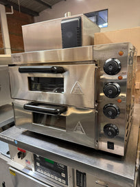 Vevor Horno de Pizza eléctrico 16 pulgadas con Dos Niveles FY-EP-2 Seminuevo