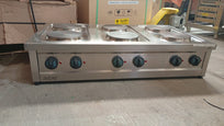 Asber Parrilla Eléctrica 6 Placas Redondas 230V ERE-1200T Seminuevo