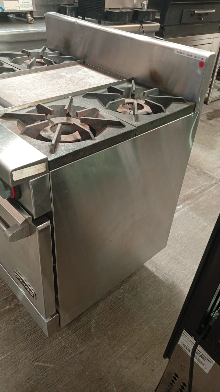 Drago Estufa 4 Quemadores, Horno y Plancha CG-41P Seminuevo