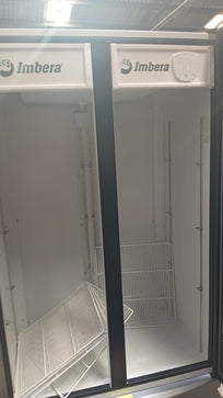 Imbera Refrigerador Vertical 2 Puertas Cristal Luz Led 26 Pies VRD26 D 115V Seminuevo
