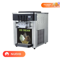 Migsa Máquina de helado suave de mesa de 2 sabores BQL-818BT