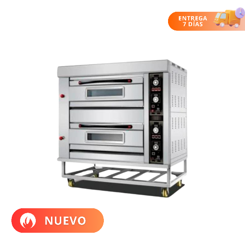 Migsa Horno a gas de 2 secciones para 6 charolas HGO-26